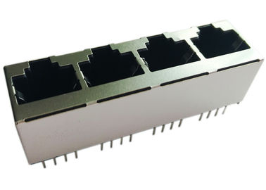 soporte vertical 1x4 180 grados, entrada LPJEF5240DNL 8P8C recto del top de 4x Rj45