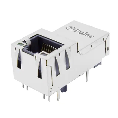 El enchufe vertical 1000 LINK-PP de la base-T compatible del pulso J1V-U2100NL Rj45 con YG/G llevó