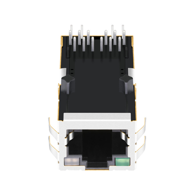 1-1840727-8 gigabit RJ45 magnético Jack 1000BASE-T Tab Up G/GO LED
