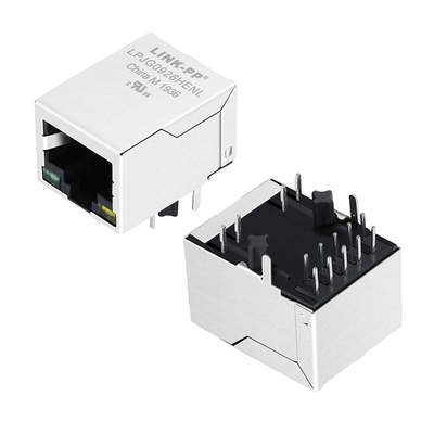 2337992-8 1000 Base-T puerto único POE RJ45 Ethernet Jack Tab abajo