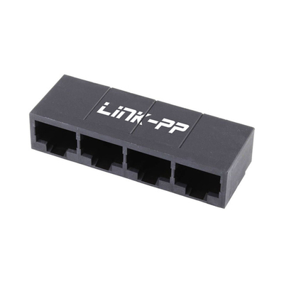 4 puertos con conectores modulares de perfil bajo 43223-8140 ángulo recto