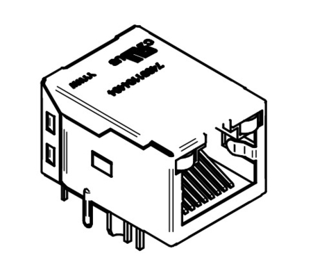 RJ45 74991104404 Magnetismo integrado RJ45 10/100/1000BASE-T