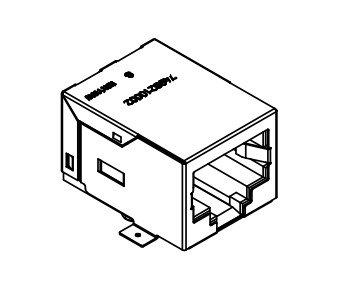 7498210002 Conector RJ45 100BASE-TX PoE+ con magnéticos integrados