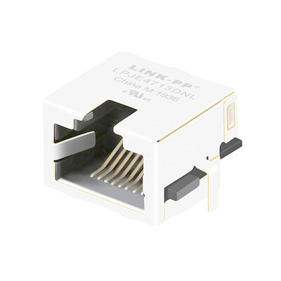 Etiqueta protegida soporte discreto modular del RJ45 Jack SMT mediados de encima 8.5m m ISO9001