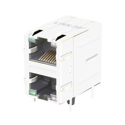 RM3-KA-0005 puerto 1000 de la base-T 2x1 RJ45 Mmagnetic Jack LPJG17549A8NL