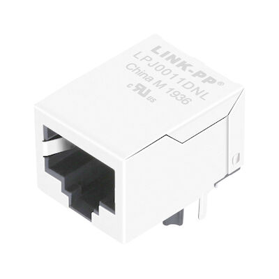 HFJ11-2450E-S1RL, conector anguloso Rj45 del puerto de LPJ0011DNL uno con Magnetics