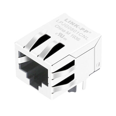Solos RJ45 enchufes modulares portuarios de HR901131C LPJG0801CNL RJ45 sin LED Emi Finger