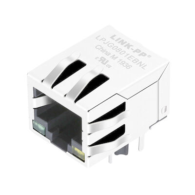 conector hembra magnético 48F-01GY2DPL2NL RJ45 LPJG0801EBNL para el establecimiento de una red