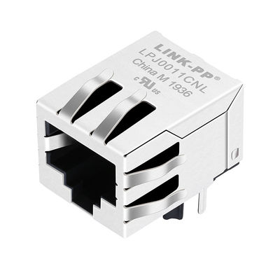 PWB magnético Jack de la Etiqueta-abajo de RB1-105B8K1A RJ45 Jack 10/100Base-T