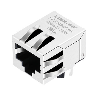 Enchufe del cable de la red de la base-T 8p8c Tab Down del conector 100 de la red de J0026D11 RJ45