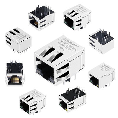El panel de remiendo de JXR0-0011NLT Sheilded 8P8C Cat5e Lan Network Magnetic RJ45 Jack