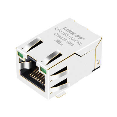 Conector LPJ19318ACNL de Magjack SMT RJ45 de Ethernet de la base-T de J3018G21KT 10/100