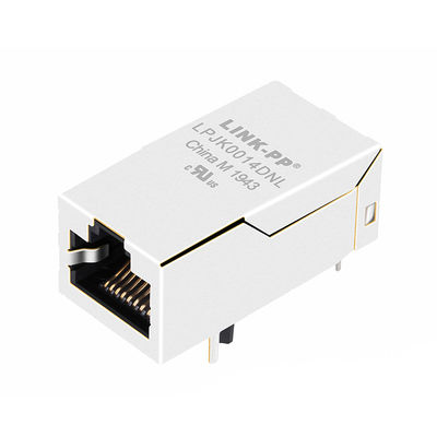 Base-T 1000 del puerto de JK0-0018NL 1x2 sin el conector industrial llevado de Ethernet de Lan Port Network Jack RJ45 de Ethernet