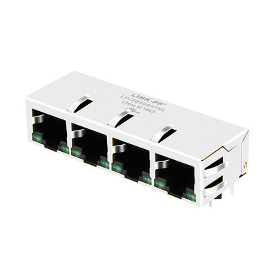 conectores verdes de 4x10/100Mbps PulseJack JX80-0022NL/de LPJ46404AFNL LED Rj45