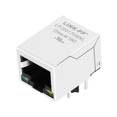 Puerto RJ45 Jack de JD0-0011NL uno con la entrada del lado del Magnetics de 10/100 bases-T
