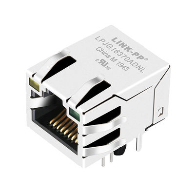 La Base-T 1000 de JD1-0001NL Rj45 Jack modular blindó de ángulo recto con el LED