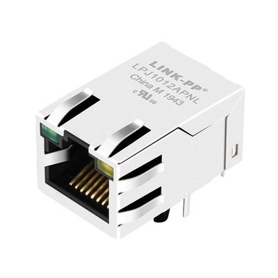 PWB que monta RJ45 magnético Jack w/LEDs femenino J1012F21RNL, LPJ1012APNL
