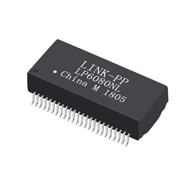Transformador magnético LP6080NL del gigabit POE+ del puerto dual SMD de H6101FNL