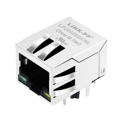 1:1 magnético RoHS del escudo w/LED de LPJ0026GENL el 10/100M AutoMDIX RJ45 Jack 8P8C