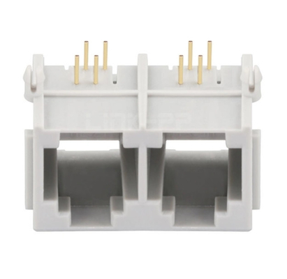 Puerto Rj11 Jack Connector Without Integrated Magnetics de E5362-00A512-L 1x2