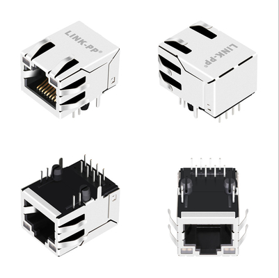 el puerto RJ45 magnético Jack G27-122T-066A de Tab Up 1x1 de la base-T 10G con GY/GY llevó