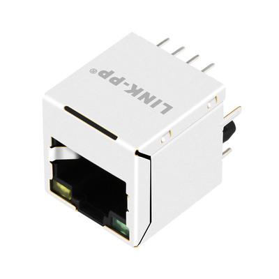 Puerto 1000 de la base-T 1X1 RJ45 magnético vertical Jack Connctor V8BR-1AX1-GH