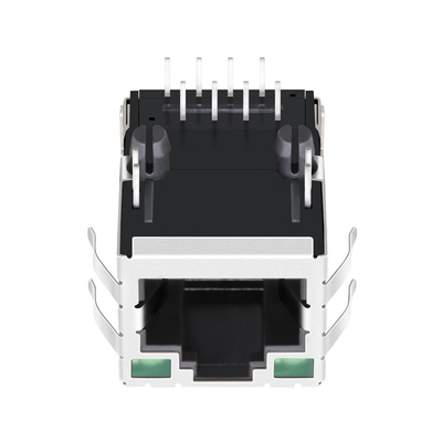 Red Jack Tab Up Shielded With Green/LED verde del puerto Rj45 de SI-80025-F 10/100 BASE-T 1x1