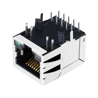 Base-T magnética portuaria Tab Down de JTH-0020NL 1 RJ45 Jack 10G
