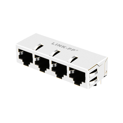 1x4 base-T RJ45 Jack magnético 13P8C del puerto JT8-4000HL 10G sin el LED