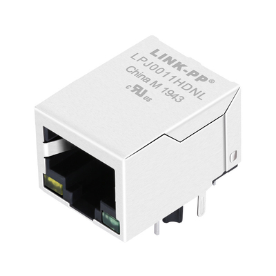 HFJ11-2450E-S1L21RL Tab Down 10/100 base-T RJ45 Jack Connectors Yellow/LED verde con Magnetics