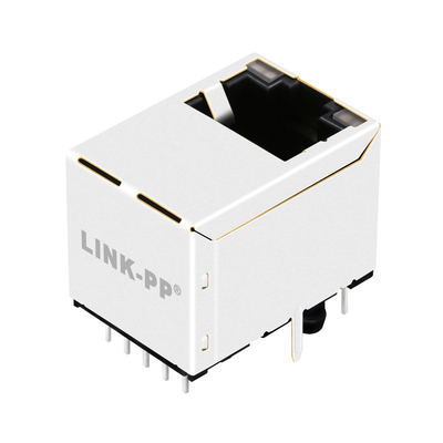 Base-T de G55-122N-155 10G a través del soporte vertical Magjack del POE RJ45 del agujero 1 puerto