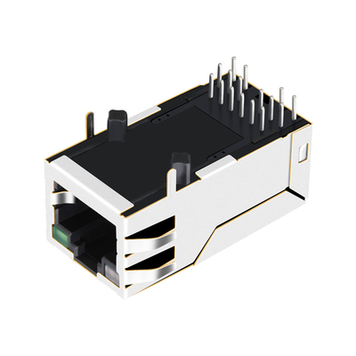 2250331-1 sola etiqueta portuaria de la base-T 2.5G ENCIMA DE POE+ RJ45 Jack With magnético GO/G LED