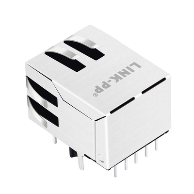 El conector hembra de Tab Down Low Profile Rj 45 Magjack de la base-T de L836-121T-KD 2.5G con Gy/G llevó