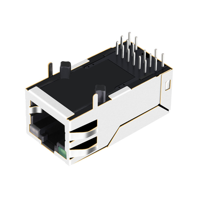 1-1840744-8 el verde/Green&Orange del gigabit RJ45 Jack Female Connector 12PIN 1000 BASE-T llevó