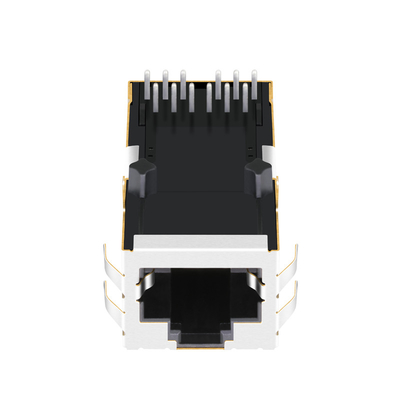 0816-1X1T-43-F 1000 BASE-T llevó NO el conector Magjack de Tab Up RJ45 a través del agujero