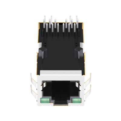 La base-T 1000 de L826-1G1T-32-F Tab Up Low Profile Rj 45 módulos de conector se pone verde/verde llevado