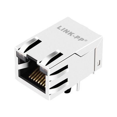 Puerto magnético Tab Up GO/GO LED del enchufe RJ45 1X1 de 08B0-1B1T-06-F 100 BASE-T