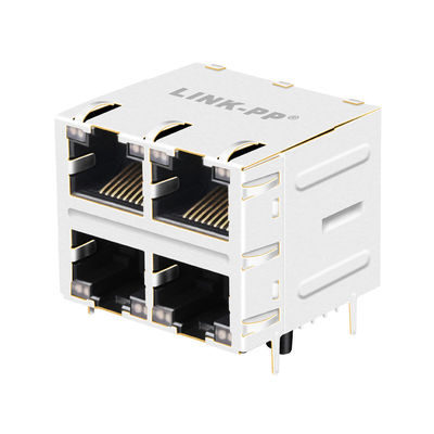 PIN THT de los conectores 12 del puerto Rj45 de la base-T 2x2 de JT5-2210NL 10G con los TUBOS LIGEROS
