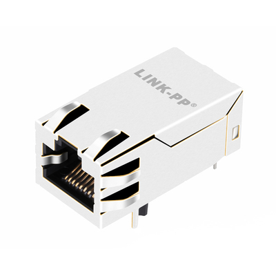 El solo puerto HD BASE-T RJ45 Jack magnético 4PAIR POE 30W Tab Up de JK0-8001NL llevó NO