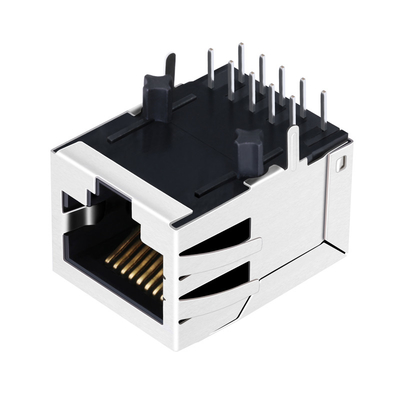 ENTRADA LATERAL de Tab Down CAT3 RJ45 Jack 8P8C del puerto de E6688-2C0222-L 1X1 NINGÚN LED