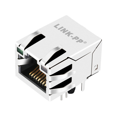 La etiqueta del puerto de J0G-0210NL 1000BASE-T 1X1 ENCIMA DE LA ENTRADA LATERAL G/OG del RJ45 Jack 12P8C llevó