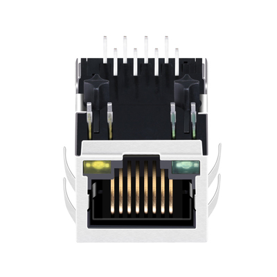 Solo RJ45 conector magnético portuario de ARJM11A1-009-AB-EW2 100 BASE-T 8P8C Tab Down