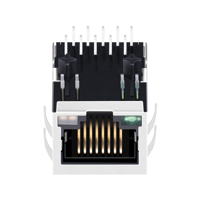 La sola Tab Down 2.5G base-T portuaria RJ45 MagJack G/O&Y de ARJM11B1-805-KB-CW2 llevó
