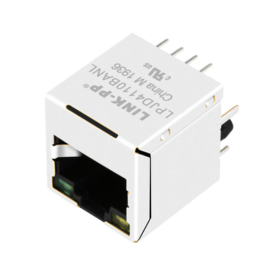Amarillo vertical del conector RJ45 de la base-T RJ4530H-R01 100/ficha técnica verde del LED LPJD4110BANL